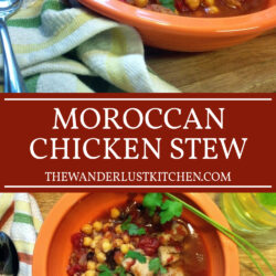 Moroccan Chicken Stew Recipe Pin