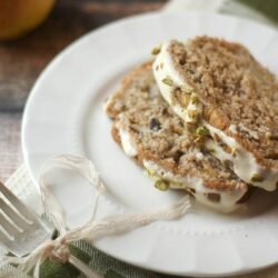 Spiced Pear and Pistachio Bread