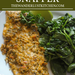 Baked Red Snapper Recipe Pin
