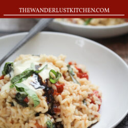 Mascarpone Risotto with Tomatoes Recipe Pin