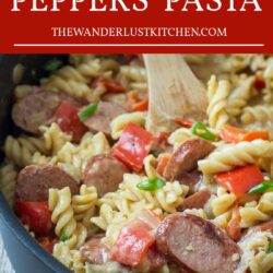 Sausage and Peppers Pasta One Pot Recipe Pin