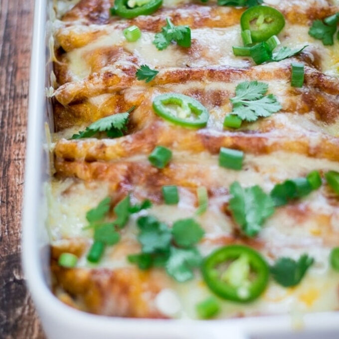 Chicken Enchiladas Colorado - The Wanderlust Kitchen