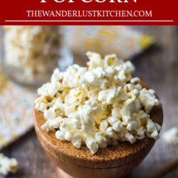 Wasabi Popcorn Recipe Pin
