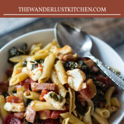 One Pot Ham and Cheese Pasta Recipe Pin