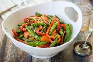5 Minute Asian Snap Pea Salad Recipe - The Wanderlust Kitchen