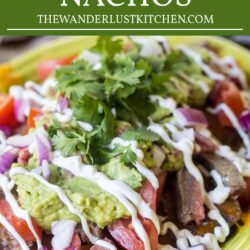 Carne Asada Nachos Recipe Pin