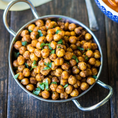 Roasted Chickpeas in a bowl.