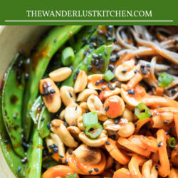 Soba Noodles with Vegetables Recipe Pin