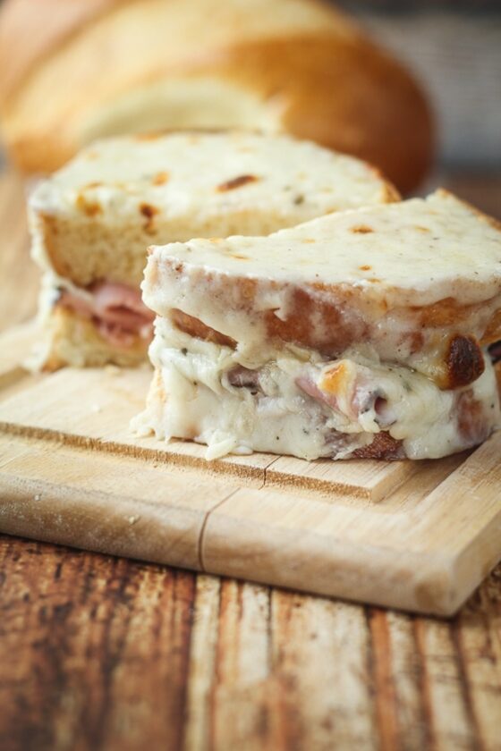 Croque Monsieur (Toasted Ham and Cheese Sandwich) - The Wanderlust Kitchen