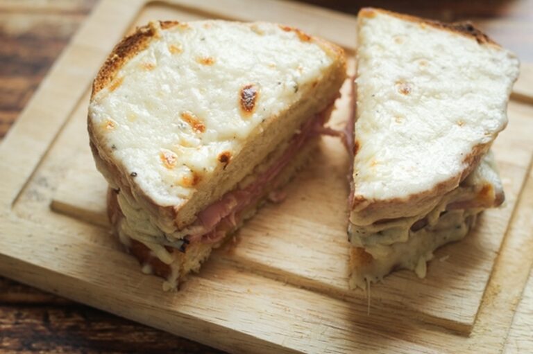 Croque Monsieur (Toasted Ham and Cheese Sandwich) - The Wanderlust Kitchen