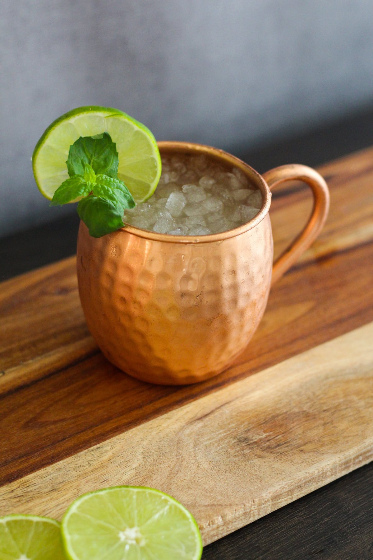 Irish Mule in a copper mug.