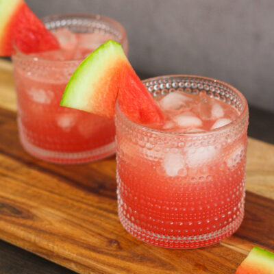 Cool off on a warm summer day with this Watermelon Margarita. Fresh watermelon and tequila come together to make a fruity and refreshing cocktail!