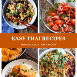 Four Thai Recipe Photos in a collage.