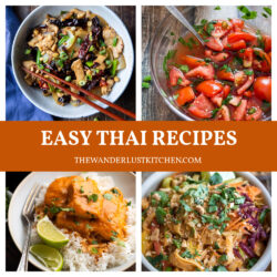 Easy Thai Recipes with photos of four Thai recipes.