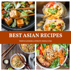 Best Asian recipes with four recipe photos.