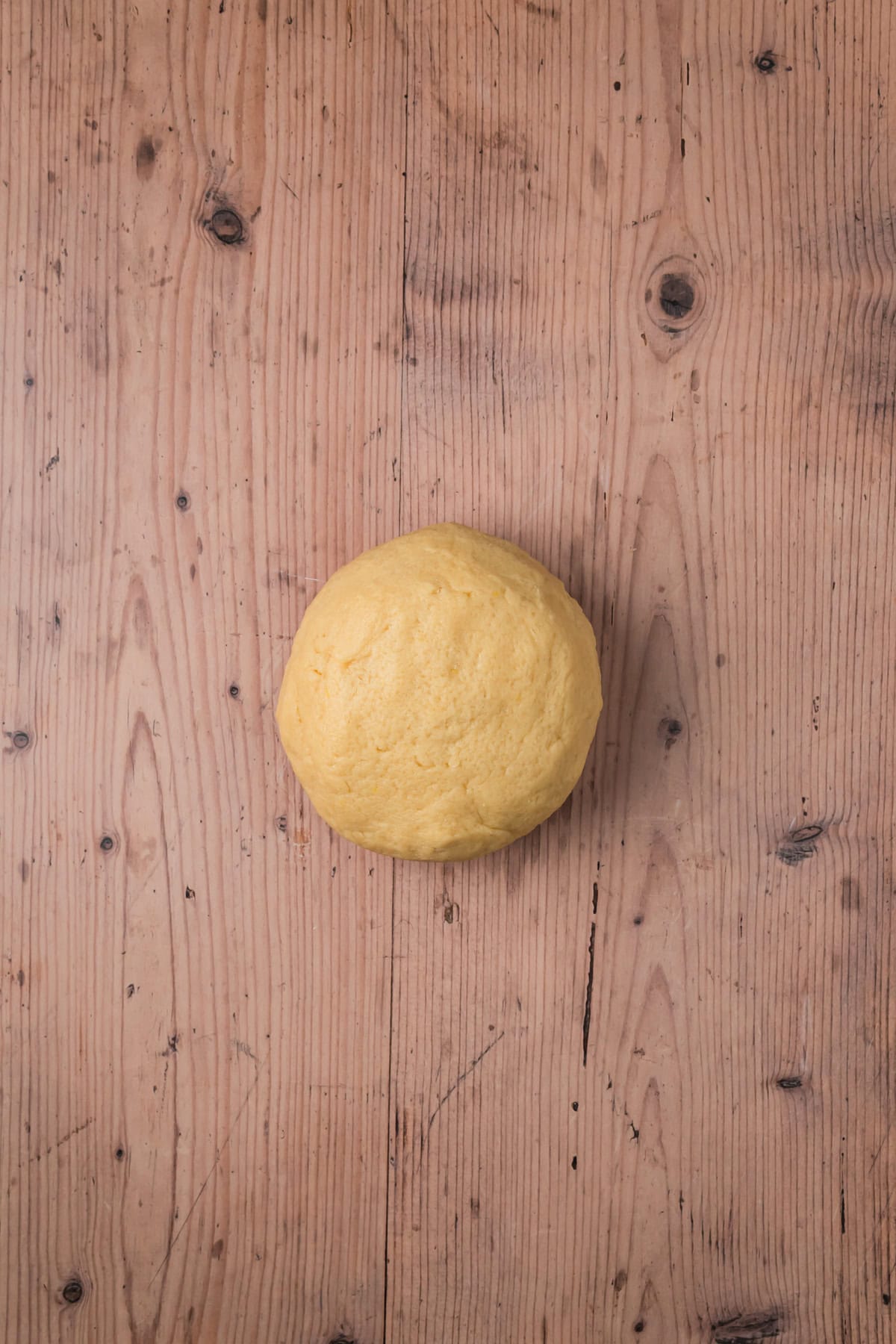 Tart dough rolled into a ball to chill.