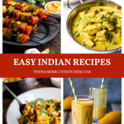 Easy Indian Recipes with four recipe photos.