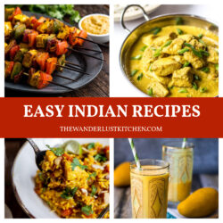 Easy Indian Recipes with four recipe photos.