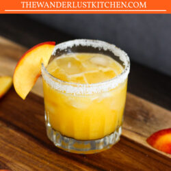 Fall in love with this fun and fruity Peach Margarita. It's juicy, tangy, and perfect for warm-weather sipping.