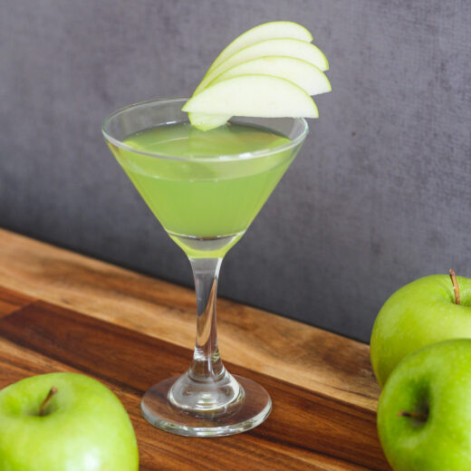 Crisp, sweet, and refreshingly tart, this Appletini delivers a bright burst of apple flavor in every sip.