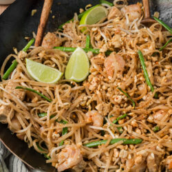 Skip the takeout and make a fresh, flavorful Shrimp Pad Thai packed with noodles, shrimp, and irresistible sweet-and-savory flavor right at home!