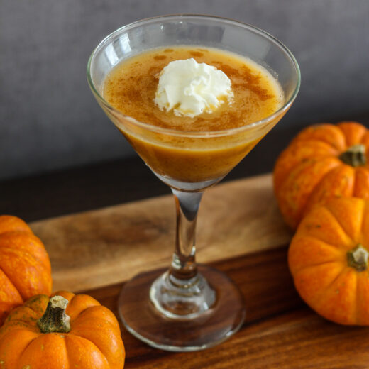 When sweater weather calls for something a little more spirited, this Pumpkin Martini brings cozy fall flavor and a festive twist to your cocktail glass.